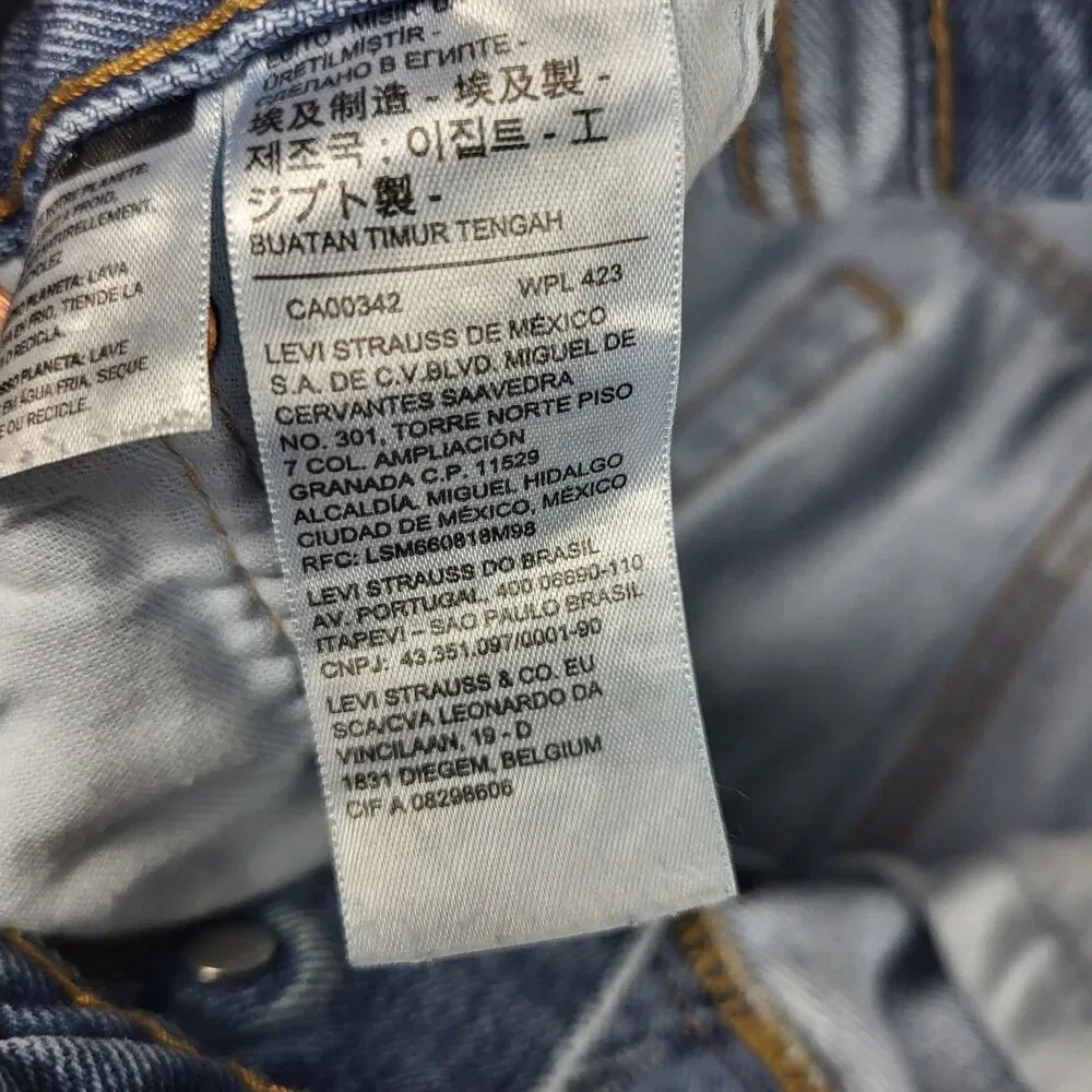 Levi's 501 Jeans Straight Leg Button Fly 38X29